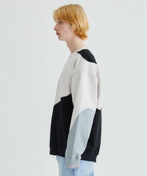 soe（ソーイ）の「STUDIOUS別注 SWEAT WITH PRE（スウェット・メンズ・オフホワイト/ライトベージュ・3/2）」の9枚目の写真