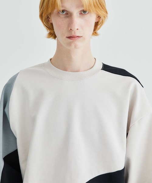 soe（ソーイ）の「STUDIOUS別注 SWEAT WITH PRE（スウェット・メンズ・オフホワイト/ライトベージュ・3/2）」の7枚目の写真