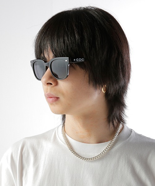 GDC（ジーディーシー）の「BLACK FRAME SUNGLASSES（サングラス・メンズ・ブラック/グレー/ブルー・FREE）」の10枚目の写真