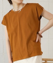Bab（バブ）の「【USAコットン】【接触冷感・UVカット加工】クルーネックカットソー（Tシャツ/カットソー）」