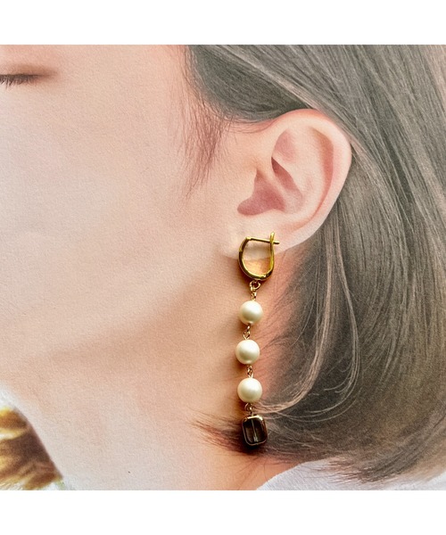 tone(トーン)の「【-lensa-】綺麗めロングピアス(MA)(ピアス(両耳用)・レディース・ゴールド・FREE)」の2枚目の写真