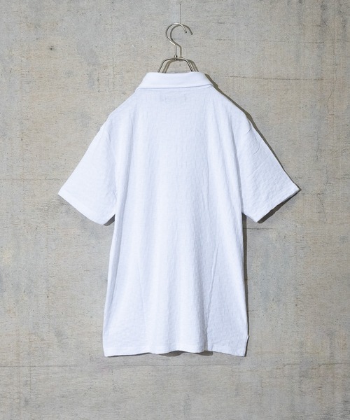 JOHN'S CLOSET（ジョンズクローゼット）の「【50】リーフジャガードポロシャツ（ポロシャツ・メンズ・オリーブ/ブラック/ホワイト/ネイビー・LARGE/MEDIUM）」の12枚目の写真