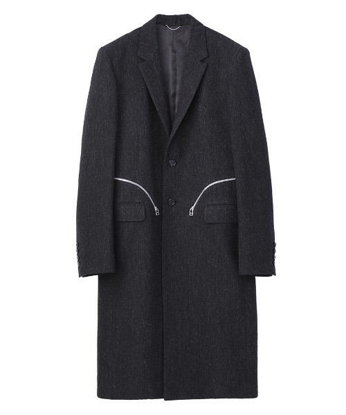 ジョンローレンスサリバン　チェスターコート　グレー 千鳥柄　チェック柄 36 ジョンローレンスサリバン チェスターコート グレー 千鳥柄