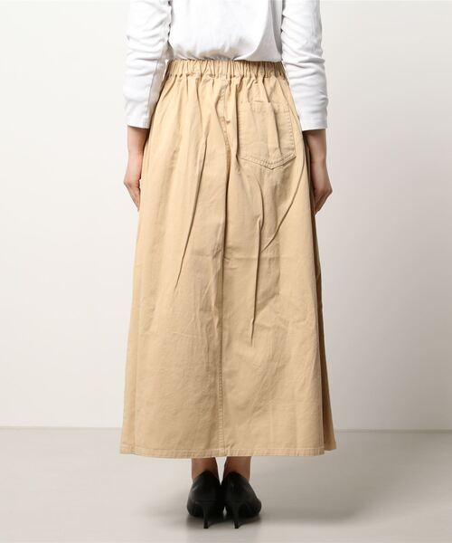 Samansa Mos2（サマンサ モスモス）の「ツイルトラペーズスカート（スカート・レディース・ベージュ/キナリ・ﾌﾘ-）」の3枚目の写真