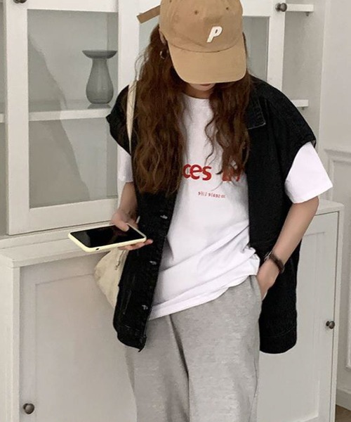 meJane（ミージェーン）の「フラップポケット ドロップショルダーデニムジレ（デニムジャケット・レディース・ブラック/ブルー・FREE）」の5枚目の写真