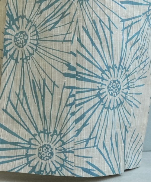 utatane（ウタタネ）の「キッズ浴衣3点セット 男の子 utatane×注染工房 先染めベージュにはじけるミント（浴衣・キッズ・ベージュ・110cm/100cm/120cm/130cm）」の7枚目の写真