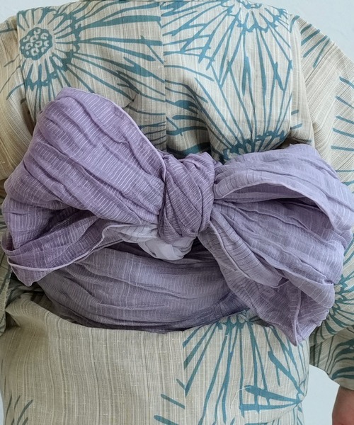 utatane（ウタタネ）の「キッズ浴衣3点セット 男の子 utatane×注染工房 先染めベージュにはじけるミント（浴衣・キッズ・ベージュ・110cm/100cm/120cm/130cm）」の8枚目の写真