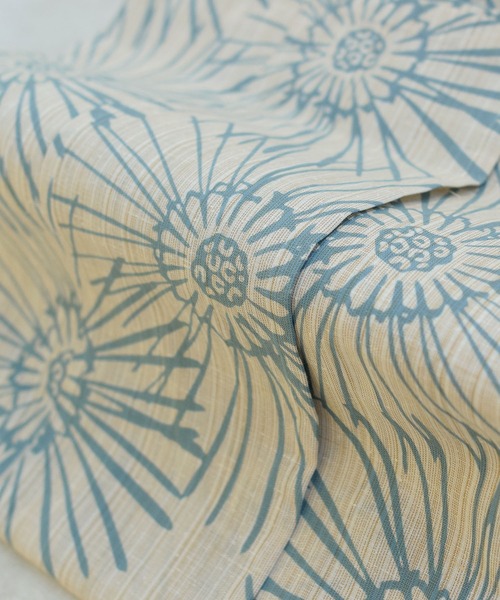 utatane（ウタタネ）の「キッズ浴衣3点セット 男の子 utatane×注染工房 先染めベージュにはじけるミント（浴衣・キッズ・ベージュ・110cm/100cm/120cm/130cm）」の10枚目の写真