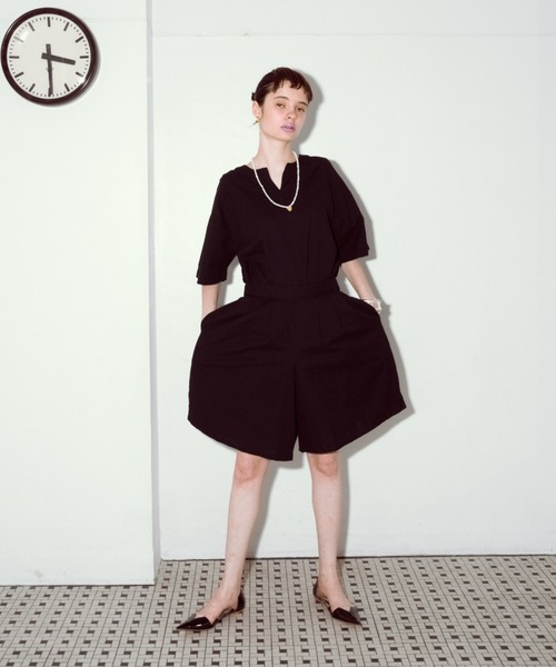 manana suerte(マニャーナスエルテ)の「コットンリネン ショートパンツ(その他パンツ・レディース・ブラック/グリーン/グレー・FREE)」の6枚目の写真