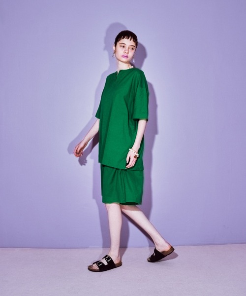 manana suerte(マニャーナスエルテ)の「コットンリネン ショートパンツ(その他パンツ・レディース・ブラック/グリーン/グレー・FREE)」の13枚目の写真