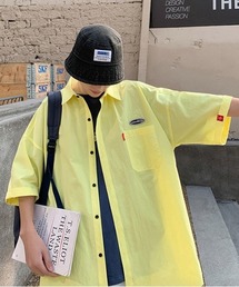 ワンポイントハーフスリーブシャツ