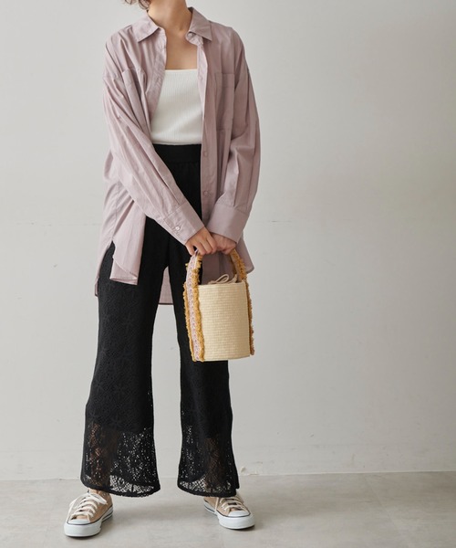 FREE'S MART（フリーズマート）の「◆フリルストラップリブニットタンク（ニット/セーター・レディース・ホワイト/ブラック/ピンク/グリーン・FREE）」の18枚目の写真