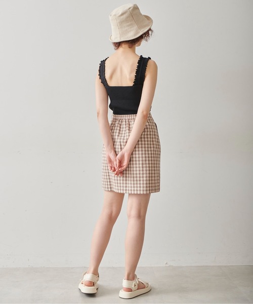 FREE'S MART（フリーズマート）の「◆フリルストラップリブニットタンク（ニット/セーター・レディース・ホワイト/ブラック/ピンク/グリーン・FREE）」の15枚目の写真