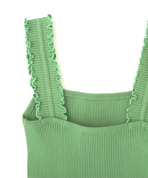 FREE'S MART（フリーズマート）の「◆フリルストラップリブニットタンク（ニット/セーター・レディース・ホワイト/ブラック/ピンク/グリーン・FREE）」の21枚目の写真