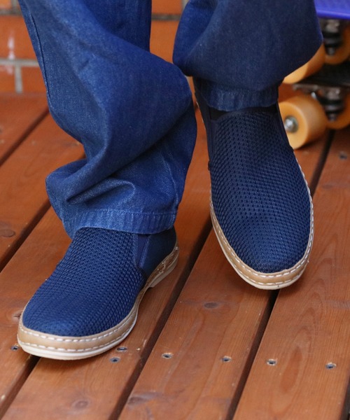 ８(eight)（エイト）の「メッシュスリッポン（スリッポン・メンズ・ブラック/ネイビー/ブラック×ホワイト/ホワイト・25.0cm/26.5cm/27.0cm/26.0cm/28.0cm/25.5cm）」の4枚目の写真