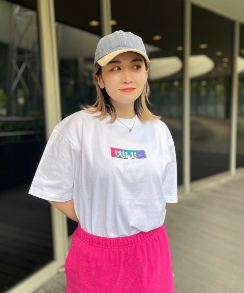 MILKFED.（ミルクフェド）の「MILKFED. × MANASTASH /ミルクフェド×マナスタッシュ　MOUNTAIN COLOR LOGO T-SHIRT マウンテンカラーロゴTシャツ（Tシャツ/カットソー・レディース・ホワイト/ブラック・MEDIUM/X-LARGE/LARGE）」の4枚目の写真