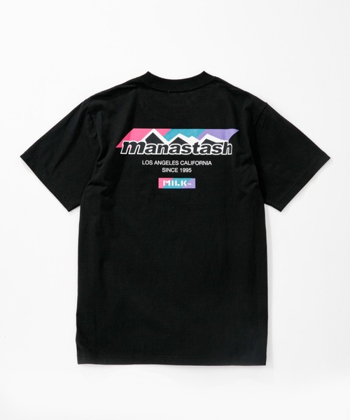 MILKFED.（ミルクフェド）の「MILKFED. × MANASTASH /ミルクフェド×マナスタッシュ　MOUNTAIN COLOR LOGO T-SHIRT マウンテンカラーロゴTシャツ（Tシャツ/カットソー・レディース・ホワイト/ブラック・MEDIUM/X-LARGE/LARGE）」の8枚目の写真