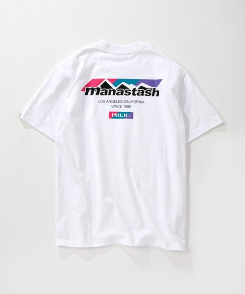 MILKFED.（ミルクフェド）の「MILKFED. × MANASTASH /ミルクフェド×マナスタッシュ　MOUNTAIN COLOR LOGO T-SHIRT マウンテンカラーロゴTシャツ（Tシャツ/カットソー・レディース・ホワイト/ブラック・MEDIUM/X-LARGE/LARGE）」の12枚目の写真