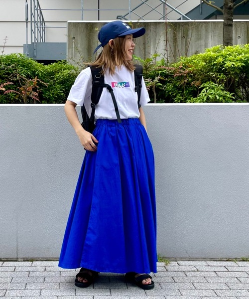 MILKFED.（ミルクフェド）の「MILKFED. × MANASTASH /ミルクフェド×マナスタッシュ　MOUNTAIN COLOR LOGO T-SHIRT マウンテンカラーロゴTシャツ（Tシャツ/カットソー・レディース・ホワイト/ブラック・MEDIUM/X-LARGE/LARGE）」の16枚目の写真