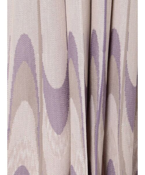 LAGUNAMOON（ラグナムーン）の「ウェーブジャガードニットワンピース（ワンピース・レディース・パープル/イエロー・SMALL/MEDIUM）」の4枚目の写真