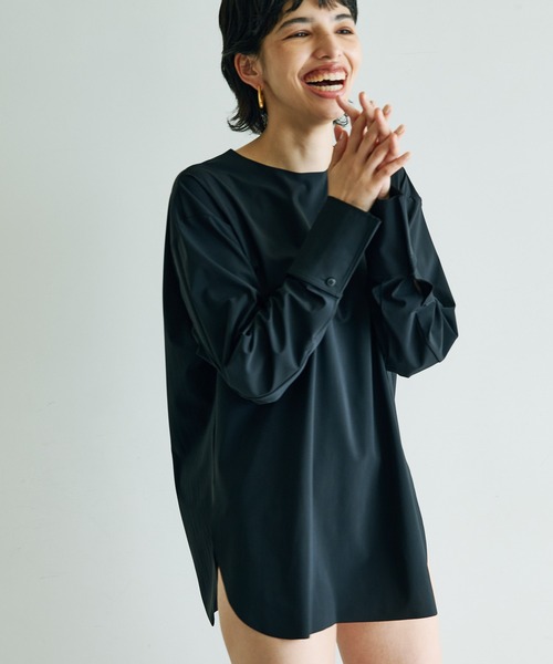 Whim Gazette（ウィムガゼット）の「SWIM ラッシュガード（ラッシュガード・レディース・ブラック/ブラウン・FREE）」の3枚目の写真