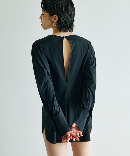 Whim Gazette（ウィムガゼット）の「SWIM ラッシュガード（ラッシュガード・レディース・ブラック/ブラウン・FREE）」の7枚目の写真