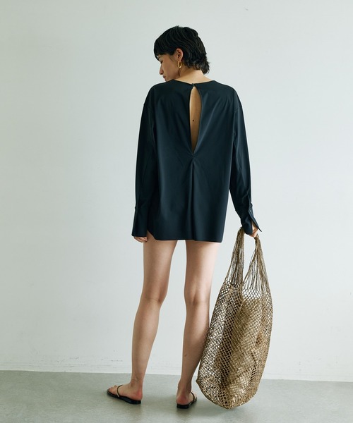 Whim Gazette（ウィムガゼット）の「SWIM ラッシュガード（ラッシュガード・レディース・ブラック/ブラウン・FREE）」の13枚目の写真