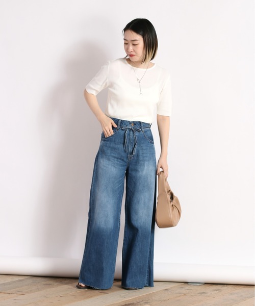 cepo(セポ)の「バックデザインニット 2WAY(ニット/セーター・レディース・ブラック/オフホワイト/ブラック系その他・M)」の15枚目の写真