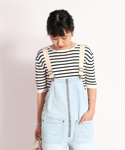 cepo(セポ)の「バックデザインニット 2WAY(ニット/セーター・レディース・ブラック/オフホワイト/ブラック系その他・M)」の4枚目の写真