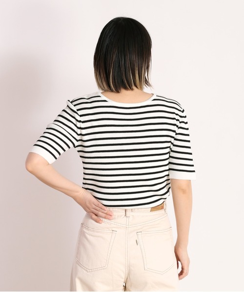 cepo(セポ)の「バックデザインニット 2WAY(ニット/セーター・レディース・ブラック/オフホワイト/ブラック系その他・M)」の11枚目の写真