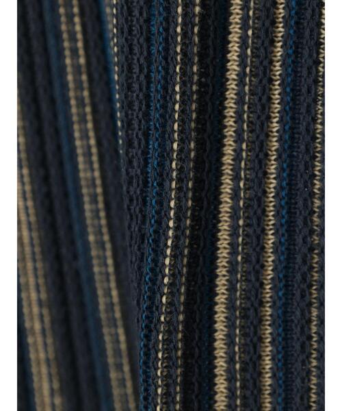 Green　Parks（グリーンパークス）の「ジャガード編みストライプニットチュニック（ニット/セーター・レディース・ダークグレー/ブラウン・FREE）」の13枚目の写真