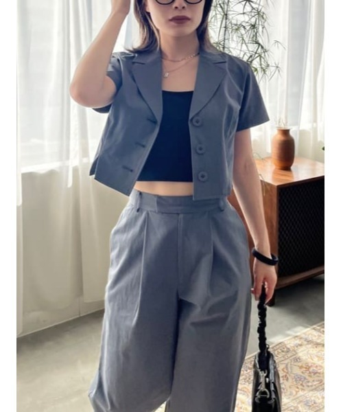 LAGUA GEM　BASIC TUCK PT ベーシックタックパンツ LAGUA GEM（ラグアジェム）の「BASIC TUCK PT ベーシックタック