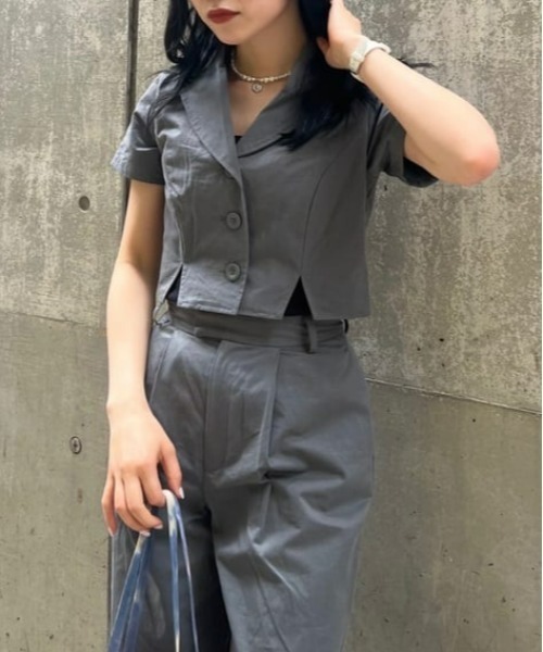 LAGUA GEM　BASIC TUCK PT ベーシックタックパンツ LAGUA GEM（ラグアジェム）の「BASIC TUCK PT ベーシックタック