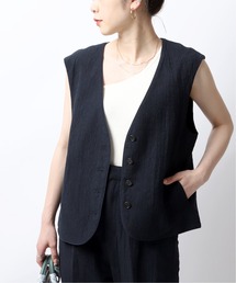 JOINT WORKS | コットンリネンジャガードベスト(ベスト)