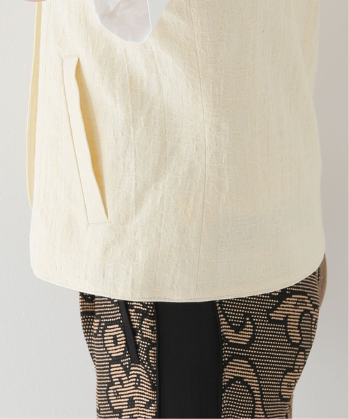 JOINT WORKS（ジョイントワークス）の「コットンリネンジャガードベスト（ベスト・レディース・ネイビー/イエロー・FREE）」の17枚目の写真