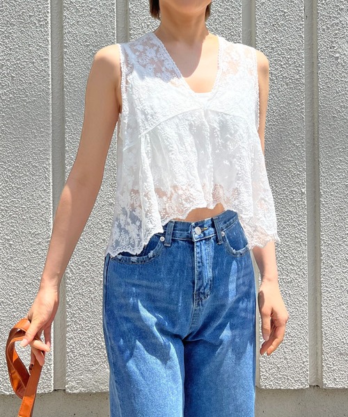 Jewelobe（ジュエローブ）の「レースシアーベスト（ベスト）」 - WEAR