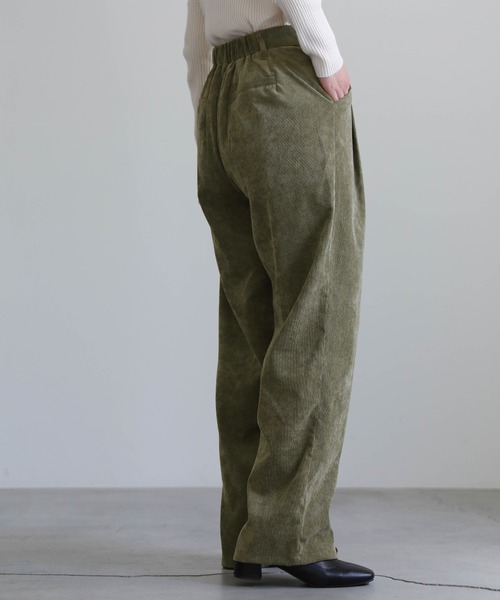 ダブルタックコーデュロイパンツ（スラックス）｜select MOCA