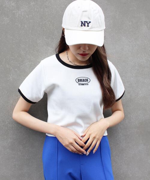 INGNI(イング)の「フロントロゴリンガーリブTシャツ(Tシャツ/カットソー・レディース・ホワイト系その他/ホワイト×ブラック/レオパード/ブラック×ホワイト・M)」の9枚目の写真