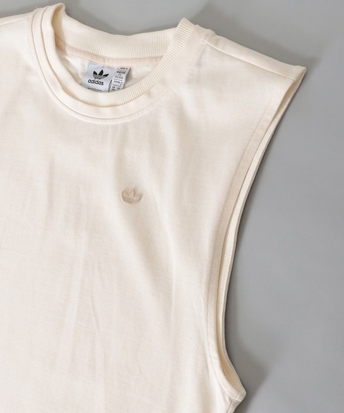 adidas Originals（アディダスオリジナルス）の「adidas originals / single jersey tank(シングルジャージータンク)（タンクトップ・レディース・ホワイト・36）」の3枚目の写真