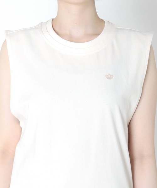 adidas Originals（アディダスオリジナルス）の「adidas originals / single jersey tank(シングルジャージータンク)（タンクトップ・レディース・ホワイト・36）」の8枚目の写真