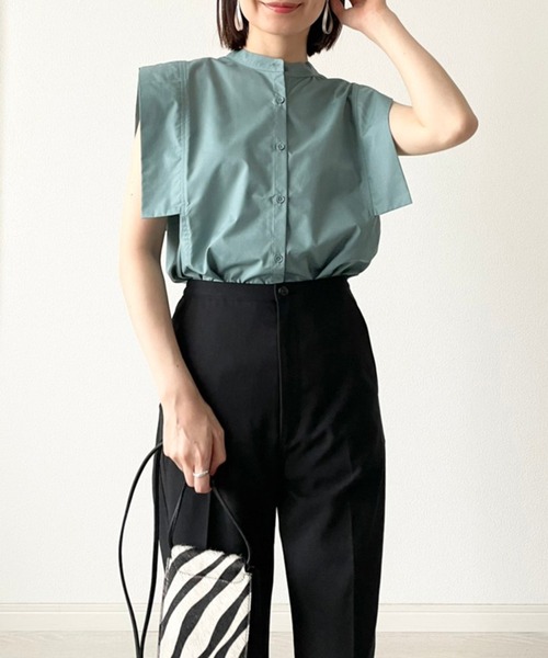 Bonjour Sagan(ボンジュールサガン)の「パネルスリーブブラウス(シャツ/ブラウス・レディース・ライトブルー・FREE)」の7枚目の写真