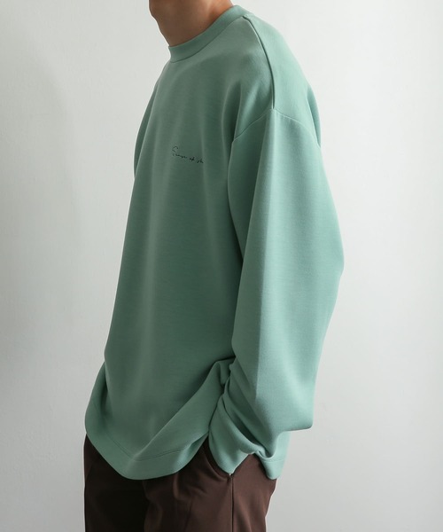 SENSE OF PLACE by URBAN RESEARCH（センスオブプレイスバイアーバンリサーチ）の「シシュウポンチロングTシャツ（Tシャツ/カットソー・メンズ・ホワイト/ブラック/オレンジ/ミント/ライトベージュ・MEDIUM/LARGE）」の15枚目の写真