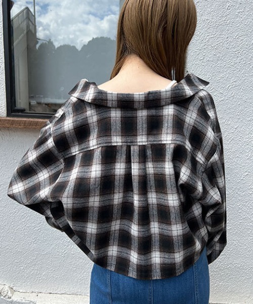 FREE'S MART(フリーズマート)の「◆ボリュームスリーブショート丈シャツ(シャツ/ブラウス・レディース・ホワイト/ブルー/ブラック系その他/ベージュ系その他・FREE)」の16枚目の写真