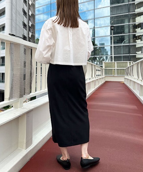 FREE'S MART(フリーズマート)の「◆ボリュームスリーブショート丈シャツ(シャツ/ブラウス・レディース・ホワイト/ブルー/ブラック系その他/ベージュ系その他・FREE)」の10枚目の写真