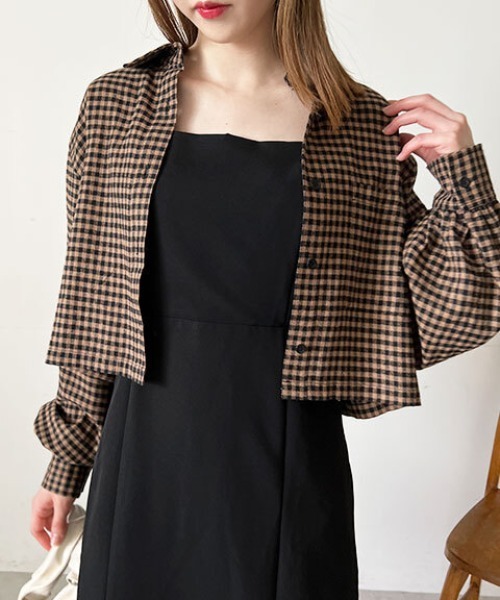 FREE'S MART(フリーズマート)の「◆ボリュームスリーブショート丈シャツ(シャツ/ブラウス・レディース・ホワイト/ブルー/ブラック系その他/ベージュ系その他・FREE)」の19枚目の写真