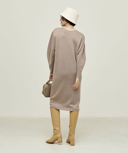 NOLLEY’S（ノーリーズ）の「◇【WEB限定】《手洗い可能》ラメ2WAYミラノリブパールワンピース（ワンピース・レディース・ベージュ/グレー・38/36）」の18枚目の写真