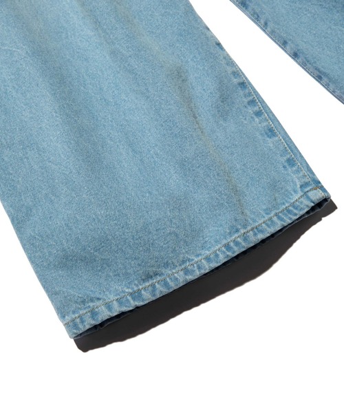 glamb(グラム)の「Baggy Tuck Denim / バギータックデニム(デニムパンツ・メンズ・ライトインディゴブルー・M/S/L)」の7枚目の写真