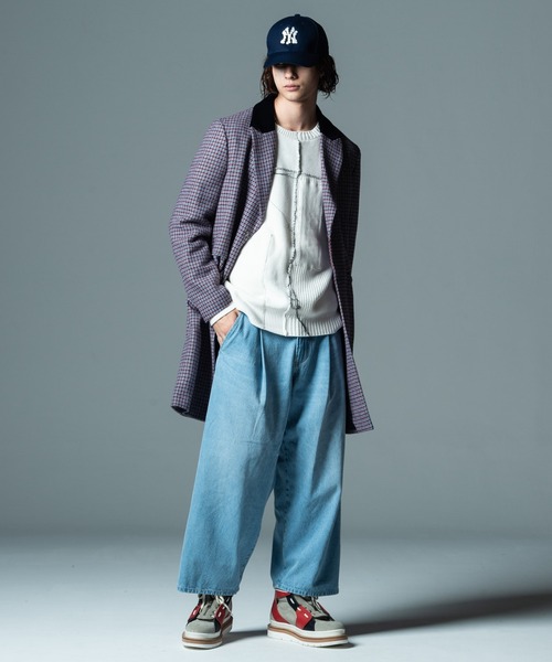 glamb(グラム)の「Baggy Tuck Denim / バギータックデニム(デニムパンツ・メンズ・ライトインディゴブルー・M/S/L)」の10枚目の写真
