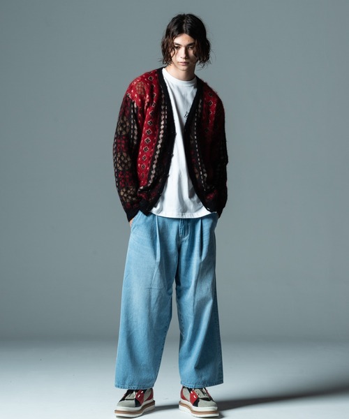 glamb(グラム)の「Baggy Tuck Denim / バギータックデニム(デニムパンツ・メンズ・ライトインディゴブルー・M/S/L)」の16枚目の写真