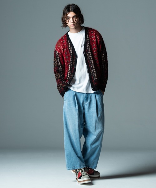 glamb(グラム)の「Baggy Tuck Denim / バギータックデニム(デニムパンツ・メンズ・ライトインディゴブルー・M/S/L)」の17枚目の写真